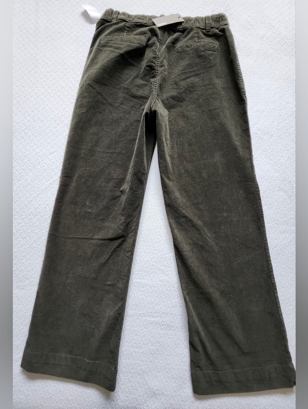MEXX Straight Leg Olive Green Corduroy Feel Women's Pants. Size Large. NWT - Picture 9 of 15